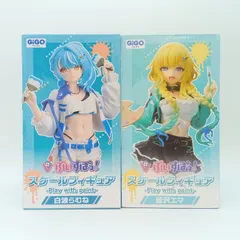 【未開封】ぶいすぽっ！ 藍沢エマ 白波らむね スケールフィギュア Play with paint 2体セット まとめ売り GiGO PRIZE 限定 プライズ ギゴ B-8-4