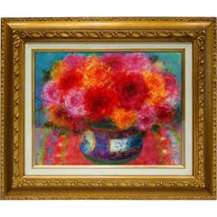 掛軸 八代玲華『白梅図』花鳥図 絹本 肉筆 共箱付 掛け軸 a040916 花鳥画 八代玲華／筆 「梅と鴬」 F6号 日本画(複製) 手彩 額入り 普段