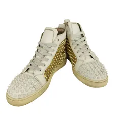 クリスチャンルブタン CHRISTIAN LOUBOUTIN スタッズハイカットスニーカー メンズ  42
