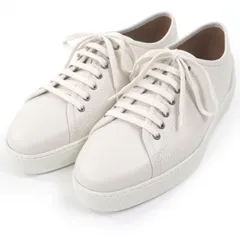 未使用品□John Lobb ジョンロブ 0315 STOCKWELL ストックウェル レザー レースアップ ローカットスニーカー アイボリー 6 保存袋付き イタリア製 メンズのサムネイル