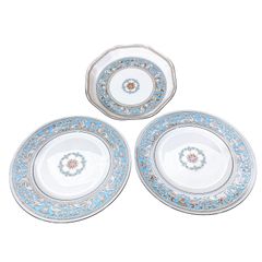 WEDGWOODフロレンティーンターコイズ オクタゴン25cm深皿 - メルカリ