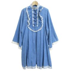 MistySky長袖ワンピース紺色 ソックスバレッタ付き - メルカリ