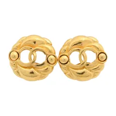 シャネル ココマーク カットアウト イヤリング GP ヴィンテージ Aランク ch9928gs