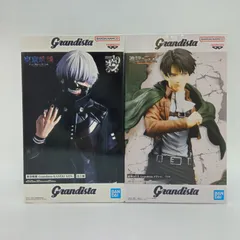 【未開封】東京喰種 進撃の巨人 金木研 リヴァイ フィギュア 2体セット まとめ売り Grandista グランディスタ バンプレスト バンダイナムコ カネキ 兵長 B-9-1