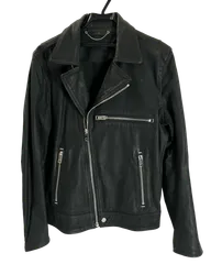 DIESEL ディーゼル 牛革 レザー ダブルライダース ジャケット ブラック 黒 M