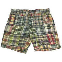 Polo by Ralph Lauren ポロ ラルフローレン パッチワーク ショートパンツ マドラスチェック(メンズ W36)中古 古着 X9043