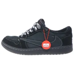 NIKE (ナイキ) ×TRAVIS SCOTT AIR JORDAN 1 LOW OG SP BLACK PHANTOM DM7866-001 エアジョーダン1 ブラックファントム ローカットスニーカー ブラック US9/27cm