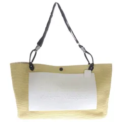 MM6 Maison Margiela (エムエムシックスメゾンマルジェラ) ラフィア ロゴパッチ ショッピングバッグ