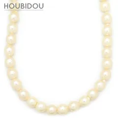 ネックレス パール 8.0-8.5mm パールホワイト あこや アコヤ 真珠 silver シルバー 1連 ラウンド オフラウンドシェイプ 【中古】