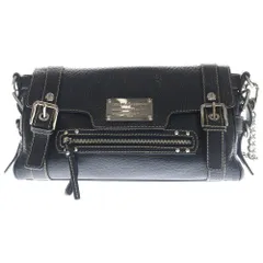 DOLCE & GABBANA (ドルチェアンドガッバーナ) Miss Easy Way ロゴプレート チェーン レザーショルダーバッグ ブラック