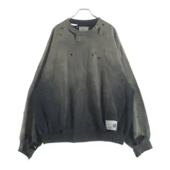 MAISON MIHARAYASUHIRO (メゾンミハラヤスヒロ) フェイデッド スウェットシャツ トレーナー カーキ A12PO542のサムネイル