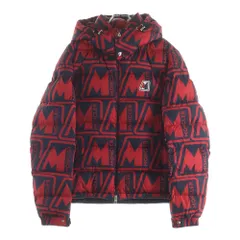 MONCLER (モンクレール) 20AW FRIOLAND F20911A59800 54AN4 総柄ダウンジャケット ネイビー×レッドのサムネイル