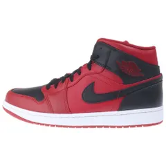 NIKE (ナイキ) AIR JORDAN 1 MID REVERCE BRED 554724-660 エアジョーダン1 ミッド リバースブレッド ミドルカットスニーカー US12.5/30.5cm ブラック/レッドのサムネイル
