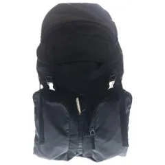 PRADA (プラダ) トライアングルロゴ ファブリック バックパック リュックサック 2VZ065 ブラック