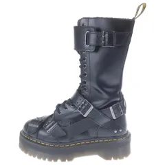Dr.Martens (ドクターマーチン) 1914 QUAD STRAP クワッドストラップ 14ホール レザーブーツ ブラック レディース