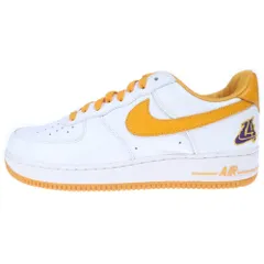 NIKE (ナイキ) AIR FORCE 1 LOW RETRO 845053-103 エアフォース1 ロー レトロ ロサンゼルス ローカットスニーカー シューズ ホワイト/イエロー US10/28.0cm