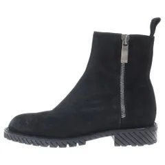 OFF-WHITE (オフホワイト) Military Suede Ankle Boot スウェード サイドゴア ブーツ ブラックのサムネイル