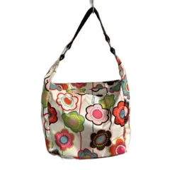 レスポートサック LesportSAC ショルダーバッグ ハンドバッグ 肩掛け 花柄 総柄 白系 ホワイト ■GY99