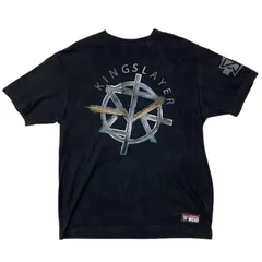 スーパースター セス・ロリンズ オーセンティック キングスレイヤー 王殺し ニックネーム レッスルマニア33 オフィシャルタグ L ブラック 黒 Tシャツ レディース ユニセックス メンズ 古着 半袖 CHM