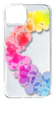【新品未使用】iPhone14 Plus アイフォン14プラス クリア ハードケース レインボー サークル グラデーション スマホケース