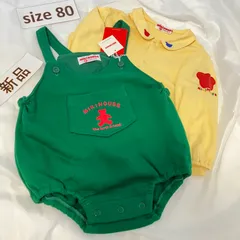 419ミキハウスmikihouse8085size 昭和レトロくまシャツ　ダルマオールセット