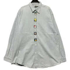 激レア ACME CLOTHING ルーニーテューンズ 刺繍 シャンブレーシャツ XL ブルー 90s ビンテージ キャラクター ワーナーブラザーズ 長袖 シャツ オーバーサイズ 古着 ゆるだぼ アクメクロージング / IA519のサムネイル