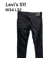 Levi's 511 デニム W34 L32 黒　903