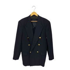 極美品/希少】90s バーバリーズ 紺ブレダブル 金ボタン ホースロゴ三陽