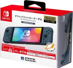 【HY】【新古品】ホリ NSW-397 グリップコントローラー Fit MIDNIGHT BLUE Nintendoライセンス商品 Switch対応 有機EL対応 大型スティック 連射機能 左右セット[ゆうパケット発送、送料無料]HY004
