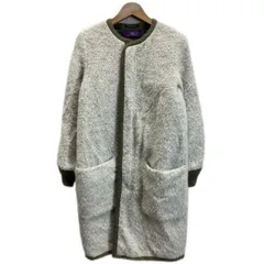 【中古】　TAKESHI KOSAKA by Y's Pink Label　ノーカラーコート　ロング丈　アウター　フルジップ　無地　ファー　No.YY-C41-133　日本製　ドメスティック　古着　/2497