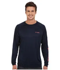 コロンビア メンズ トップス シャツ Columbia Terminal Tackle LShirt Collegiate Navy ネイビー