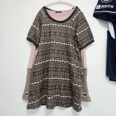 森ガール半袖ニットONE PIECE SET