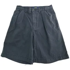 Polo by Ralph Lauren ポロ ラルフローレン 2タック チノショートパンツ ポロチノ ブラック(メンズ W30)中古 古着 X9082