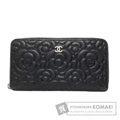 CHANEL シャネル カメリア ココマーク シルバー金具 長財布（小銭入れあり） カーフ レディース [中古]