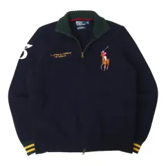 ポロ ラルフローレン ビックポニー ラムウール ニット ジップアップ ジャケット