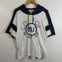 90s MIKI SPORTS ミキスポーツ MIKI HOUSE ミキハウス 半袖 フード付き Tシャツ ホワイト Y2K 平成 メンズ サイズ MD321のサムネイル