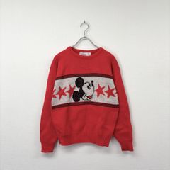 ミッキーマウス タートルネックニット 赤 - メルカリ