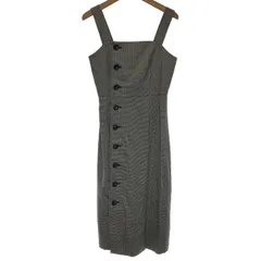 【中古】　JILL STUART　ワンピース　ノースリーブ　オールインワン　レイヤード　千鳥格子　古着　/2409