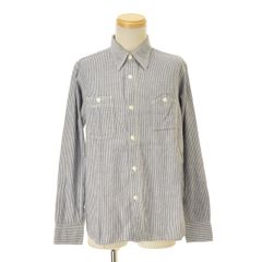 シルエット◎ EMPORIO ARMANI stlipe shirt - メルカリ