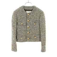 CELINE セリーヌ ツイード ノーカラージャケットのサムネイル