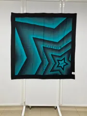 未使用品 JEAN PAUL GAULTIER　ジャンボールゴルチェ スカーフ ブラック/グリーン 正方形 平塚店　衣料品 ㉗