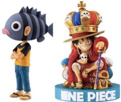 新品未開封 2体セット ルフィ 尾田栄一郎 ONE PIECE ワールド 