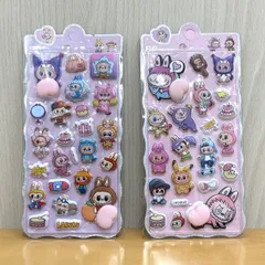 【新品】ラブブ シール 3D ステッカー ぷくぷく おしり 2枚セット