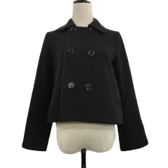 ジャーナルスタンダード JOURNAL STANDARD コート Pコート ピーコート ダブル ショート ウール メルトン 無地 長袖 茶 ブラウン