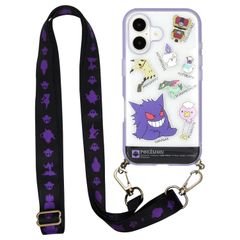 신품 구루만디즈 포켓몬스터 IIIIfit Loop iPhone 16 대응 케이스 고스트 타입 POKE-965E