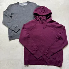 【2点セット】【レディースXLサイズ】Champion チャンピオン クルーネック トレーナー プルダウン パーカー 刺繍ロゴ 無地