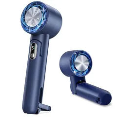 即納：ハンディファン 冷感プレート 【1台6役 モバイルバッテリー機能】 携帯扇風機 手持ち扇風機 1秒瞬間冷却 5000mAh大容量 首掛け 冷却ファン ミニ 卓上扇風機 usb充電式 クーラー 軽量 強力 大風量 5段階調節 小型 スタンド付き 折り畳 0