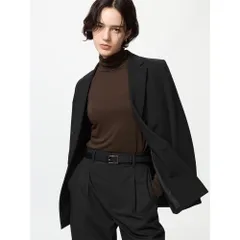 UNIQLO ヒートテックウルトラライトタートルネックT ダークブラウン