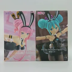 【未開封】初音ミク 巡音ルカ フィギュア 2体セット まとめ売り VOCALOID ボカロ フリュー FuRyu BiCute Bunnies Figure ビキュートバニーズ バニーガール 網タイツ 黒タイツ 描き下ろしイラスト B-10-2