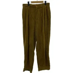 【中古】　C.P. COMPANY　コーデュロイパンツ　スラックス　ジップフライ　無地　ツータック　太畝　日本製　古着　/1156のサムネイル